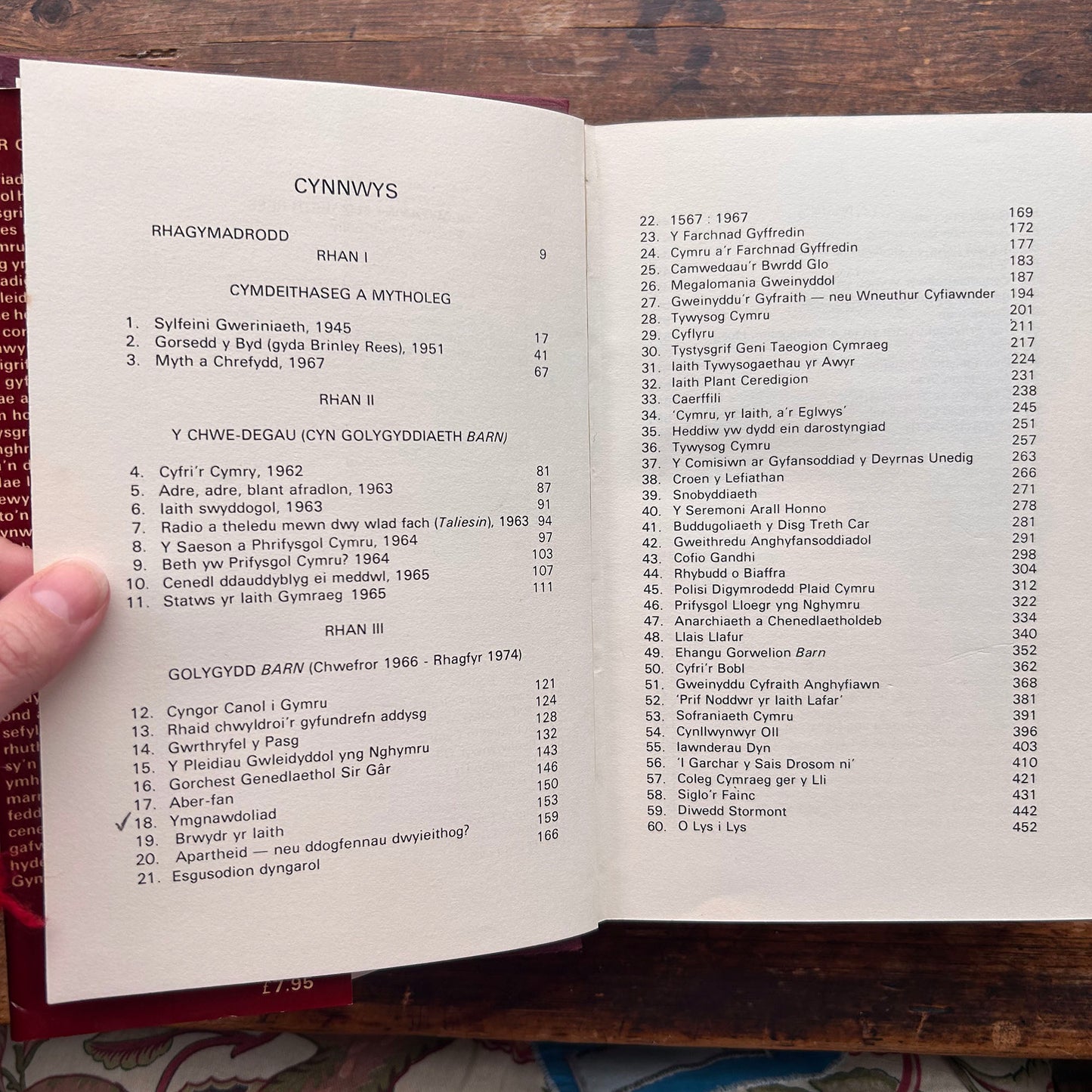 Ym Marn - Alwyn D. Rees - 1976 (Preloved)