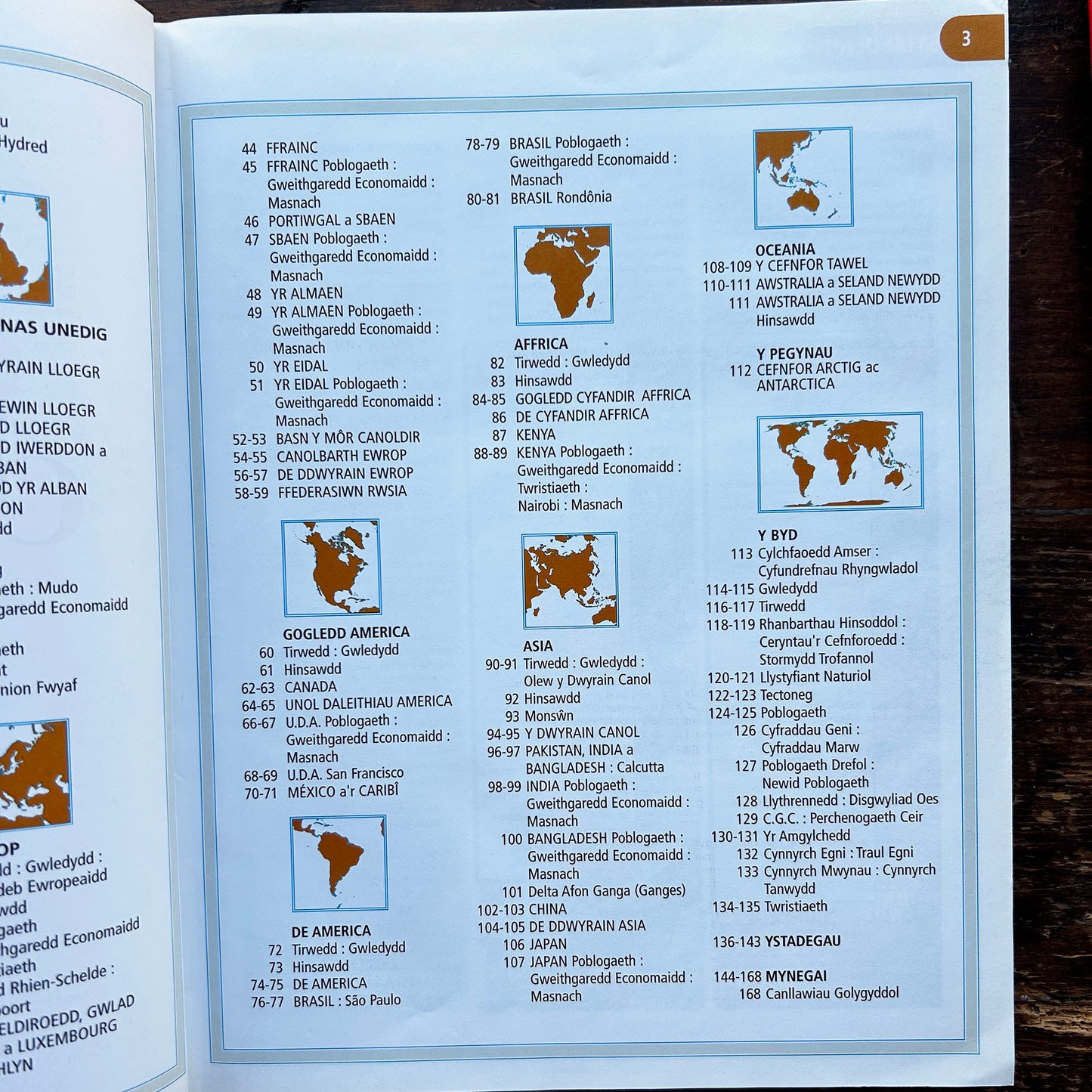Yr Atlas Cymraeg Newydd - Welsh Atlas 1999 (Preloved)
