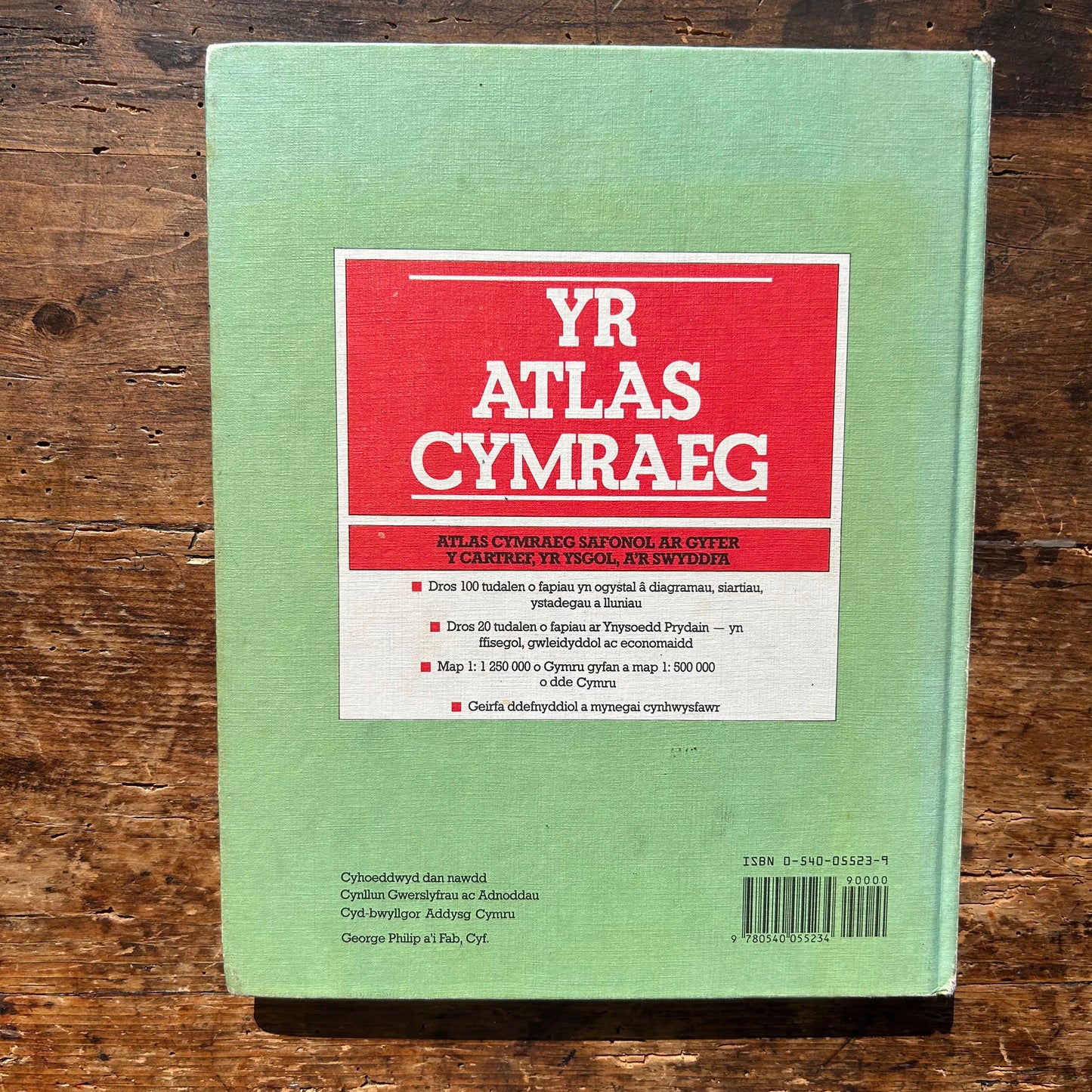 Yr Atlas Cymraeg - Welsh Atlas 1987 (Preloved)