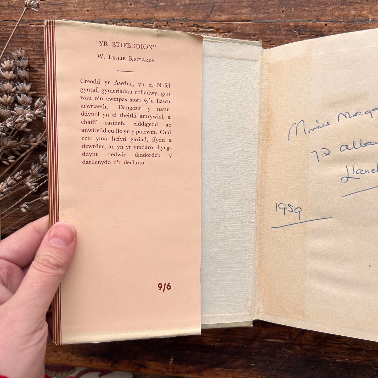 Yr Ettfeddion - Nofel Gan W. Leslie Richards - 1956 1st edition (Preloved)