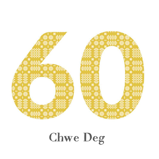 Card - Birthday / Anniversary - Chwe Deg - 60