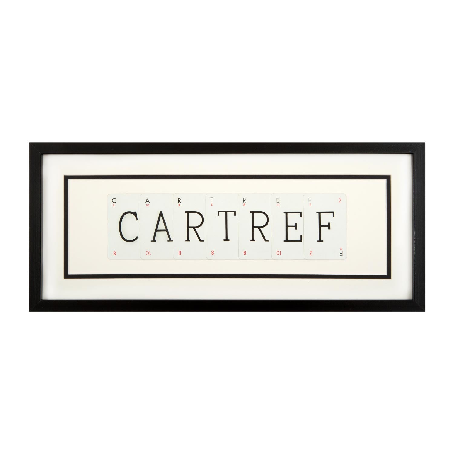 Picture - Vintage Playing Cards - Cartref / Home
