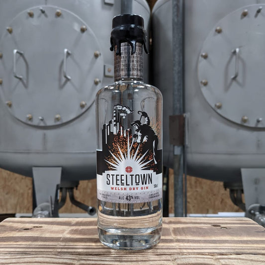 Welsh Dry Gin - Steeltown - 50cl - Spirit of Wales (UK Postage Included)