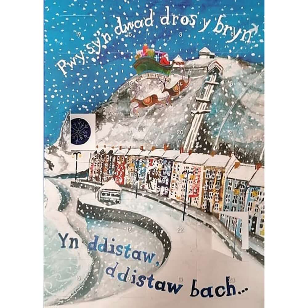Advent Calendar - Welsh - Nadolig Llawen - Sion Corn
