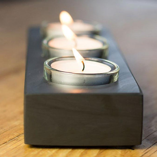 Candle Holder - Welsh Slate - Tea Lights