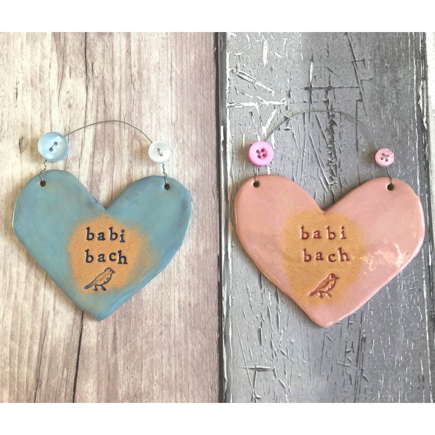 Heart - Decoration - Ceramic - Babi Bach / Little Baby