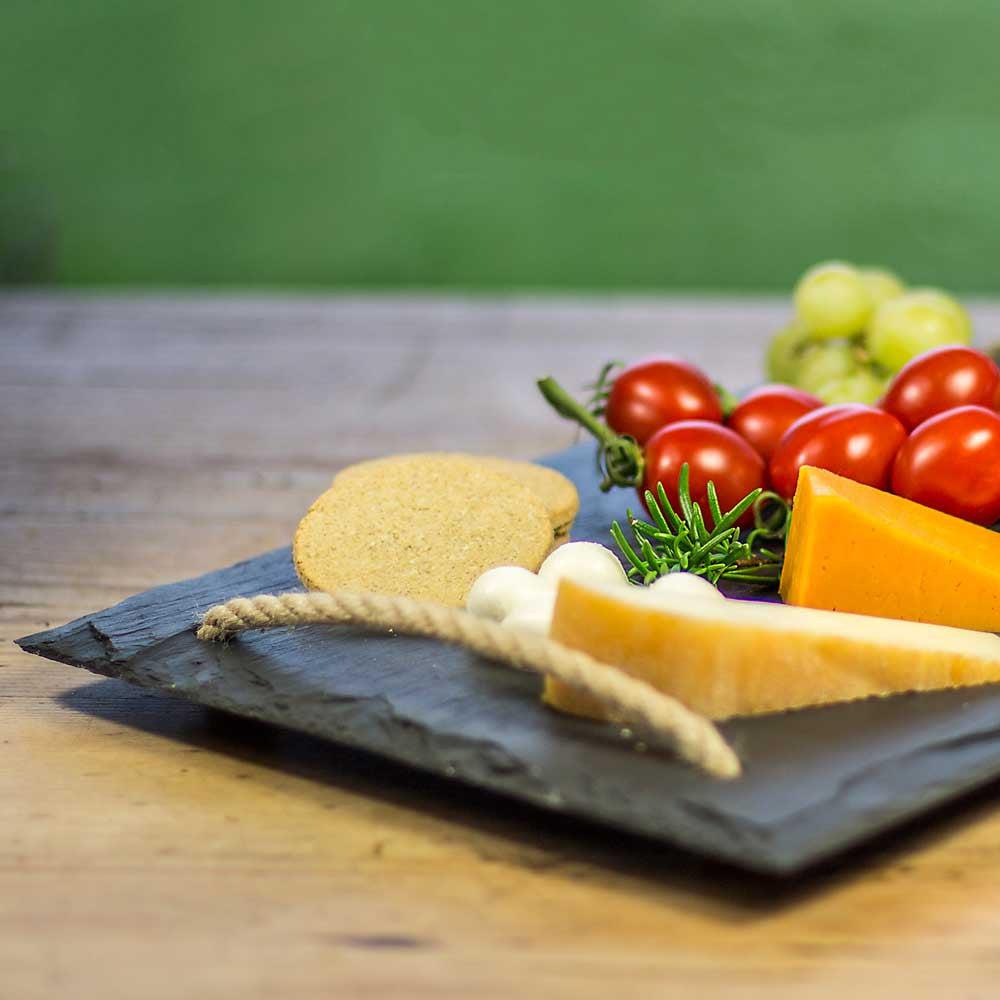 Cheese Board - Welsh Slate - Large-Kitchen-The Welsh Gift Shop