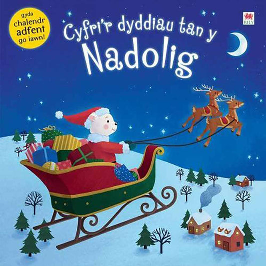 Cyfri'r Dyddiau tan y Nadolig - Christmas Book & Advent Calendar