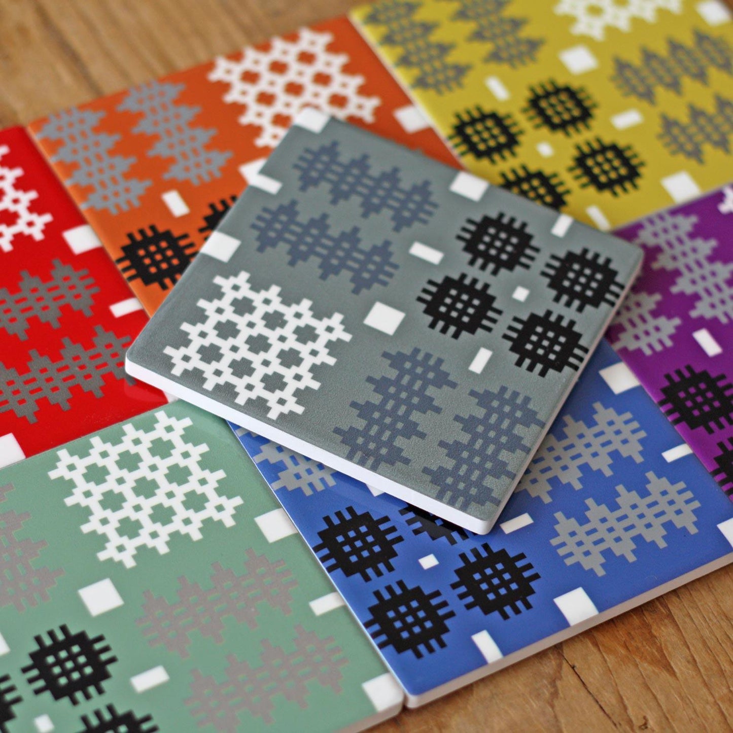 Coasters - Welsh Tapestry Print - Various Colours