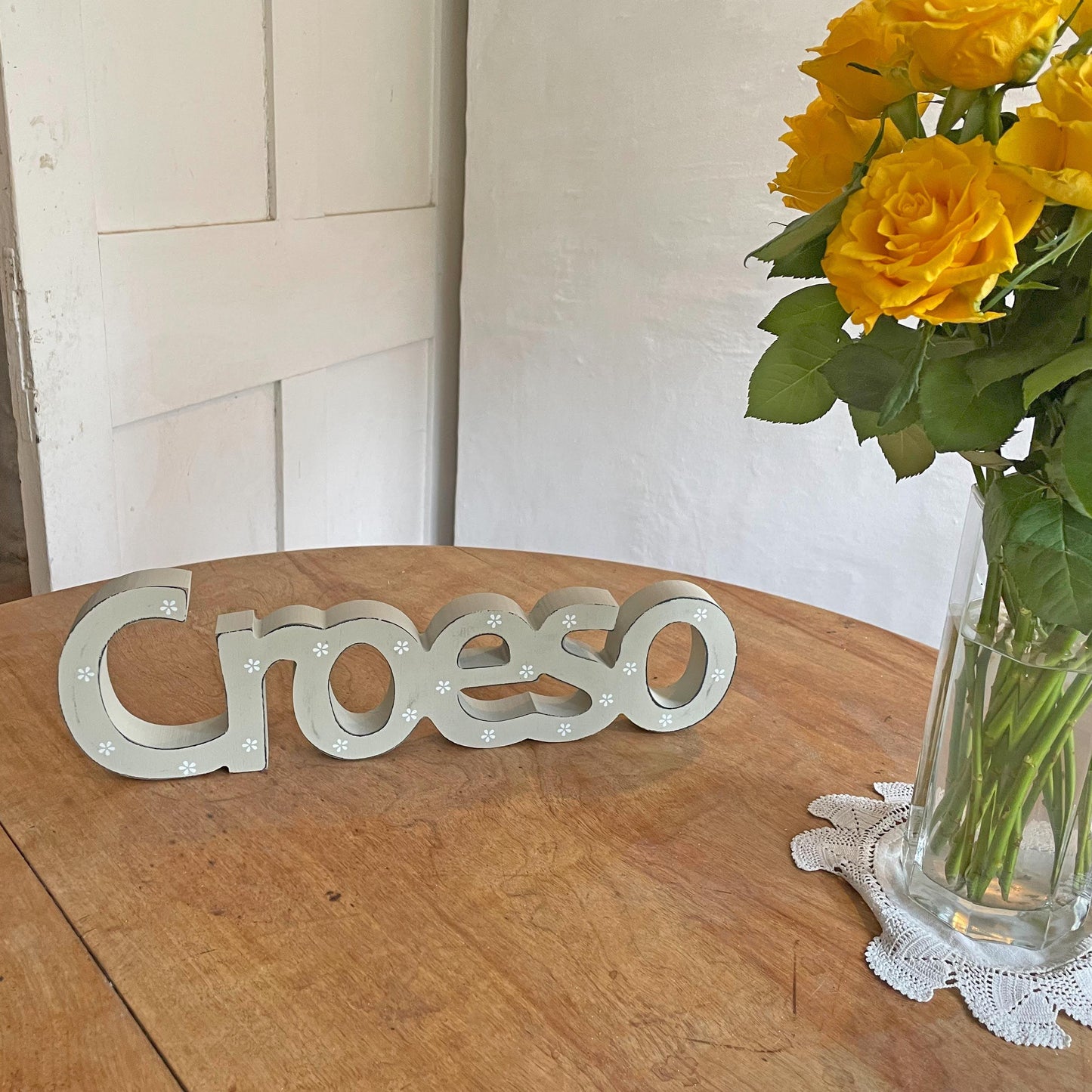 Decoration - Wooden Word - Croeso / Welcome