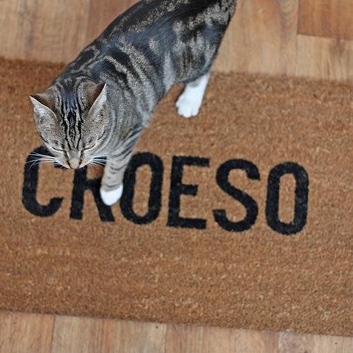 Door Mat Welsh Language Croeso The Welsh Gift Shop