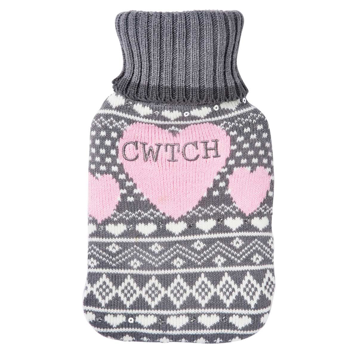 Hot Water Bottle - Cuddle - Cwtch