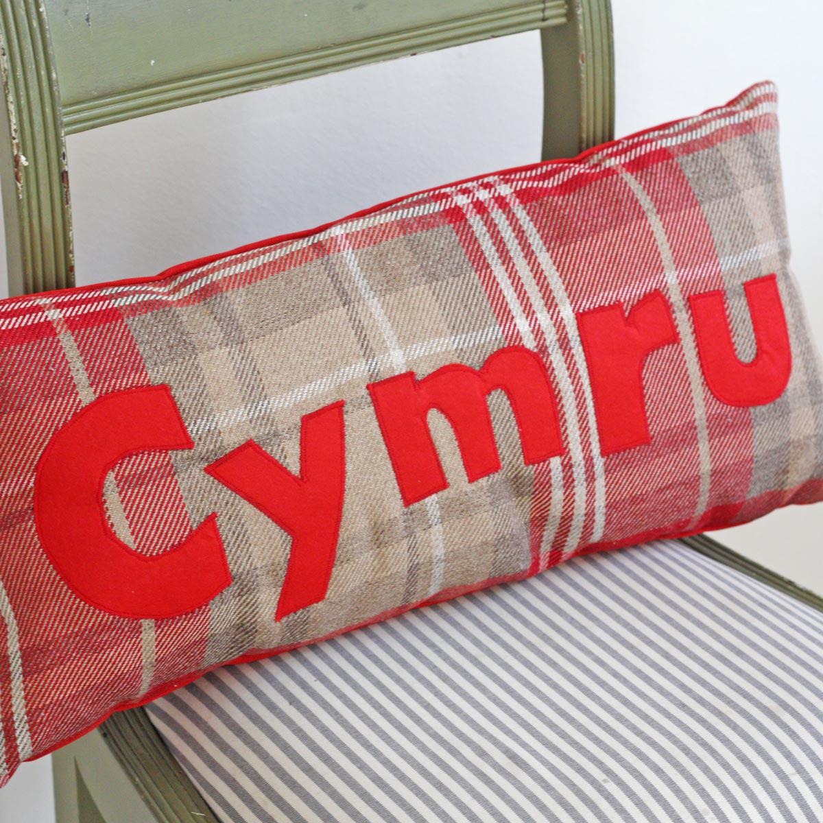 Cushion - Plaid - Cymru / Wales