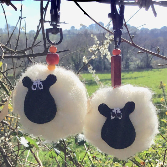 Keyring - Sheep - Pure Wool