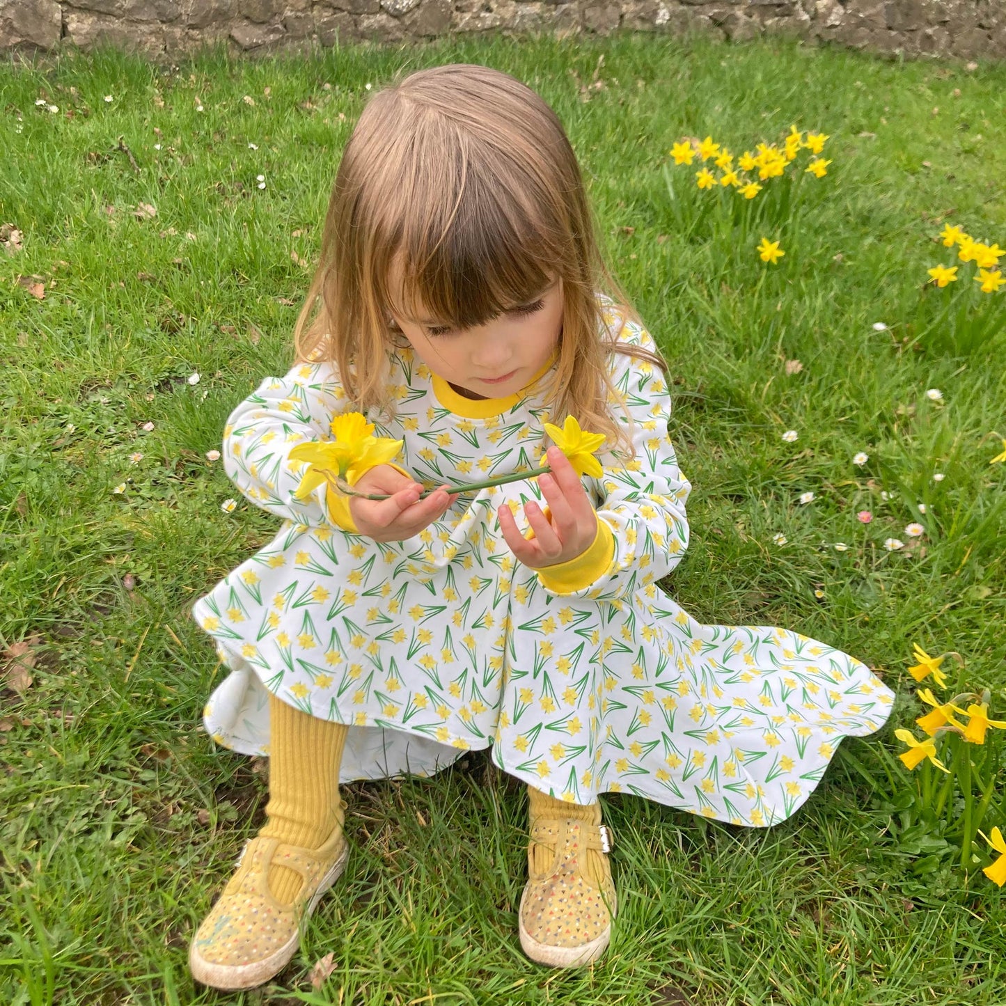 Skater Dress - Baby / Kids - Daffodil Print