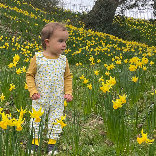 Dungarees / Rompers - Baby / Kids - Daffodil Print