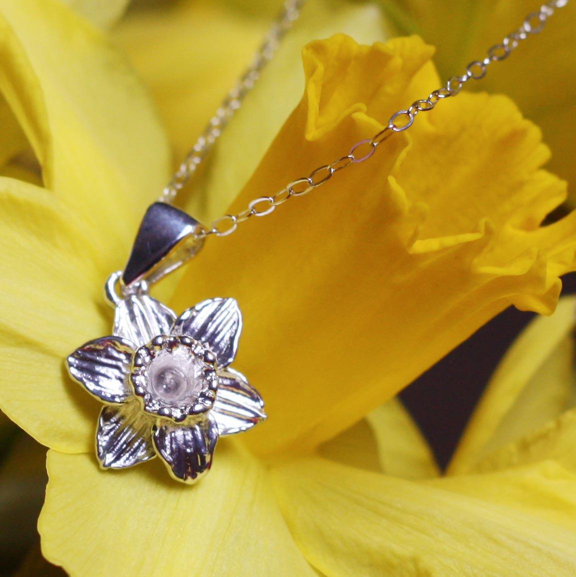 Pendant / Charm - Welsh Daffodil - Sterling Silver