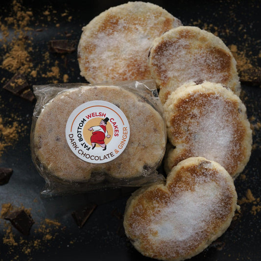 Welsh Cakes - Fat Bottom - Dark Chocolate & Ginger (1st Class Postage Included)