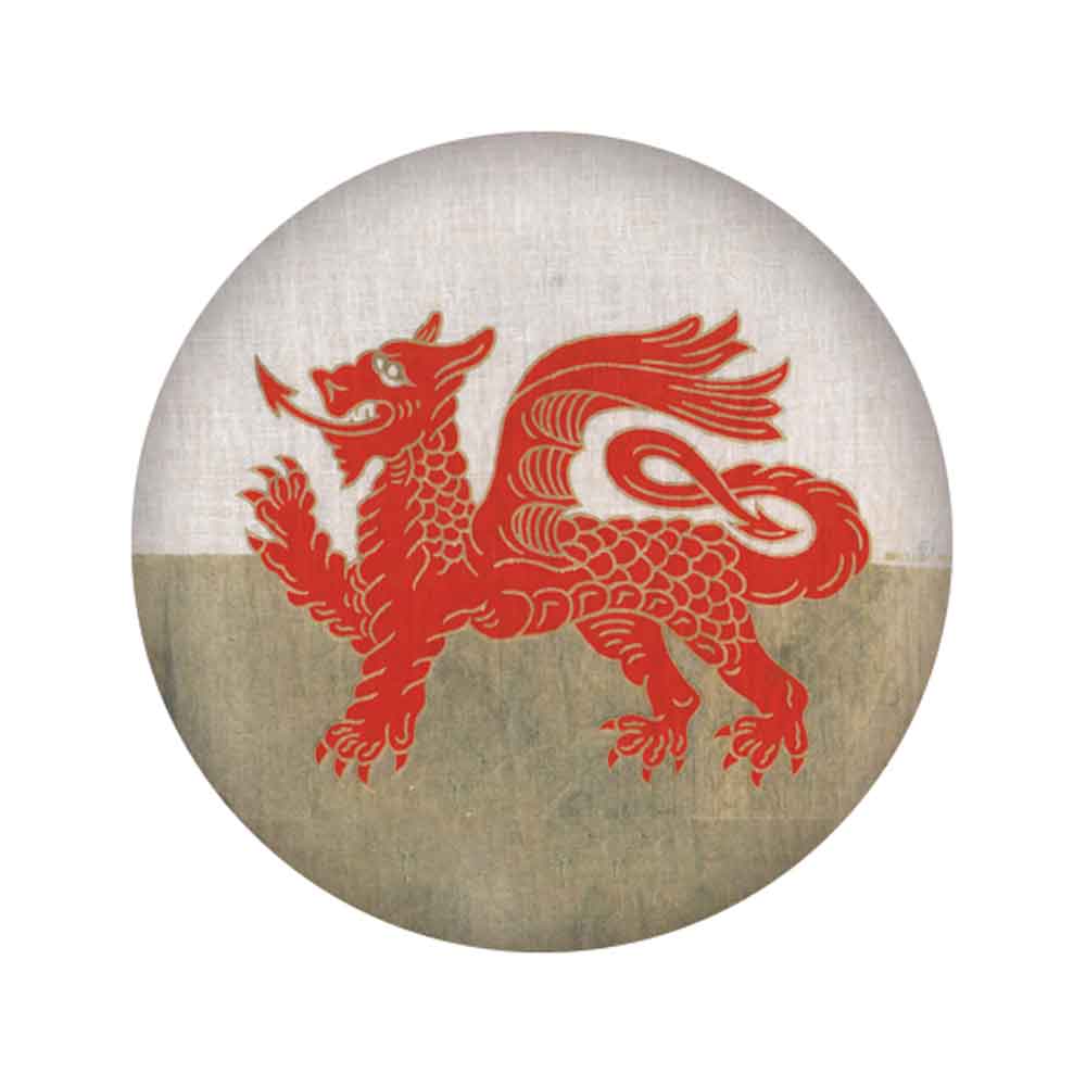 Badge / Pin - Welsh Dragon - Wales Flag