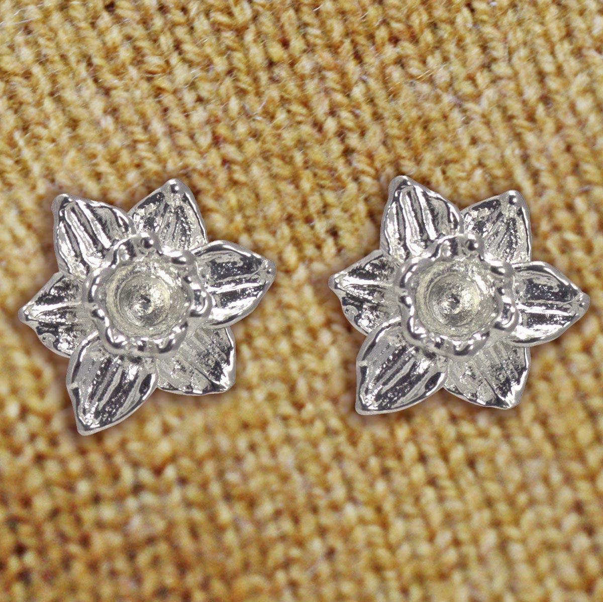 Earrings - Welsh Daffodils - Sterling Silver