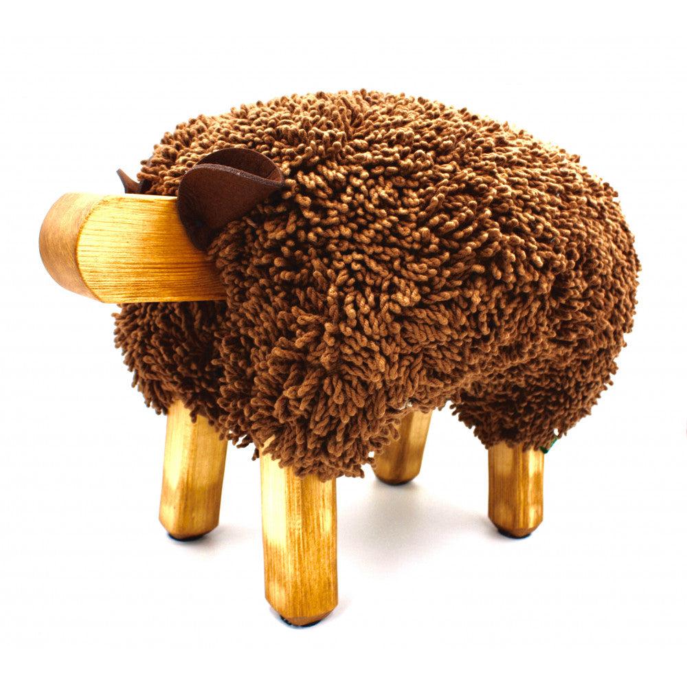 Foot Rest - Welsh Sheep - Original Ewemoo - Chocolate / Dark Brown