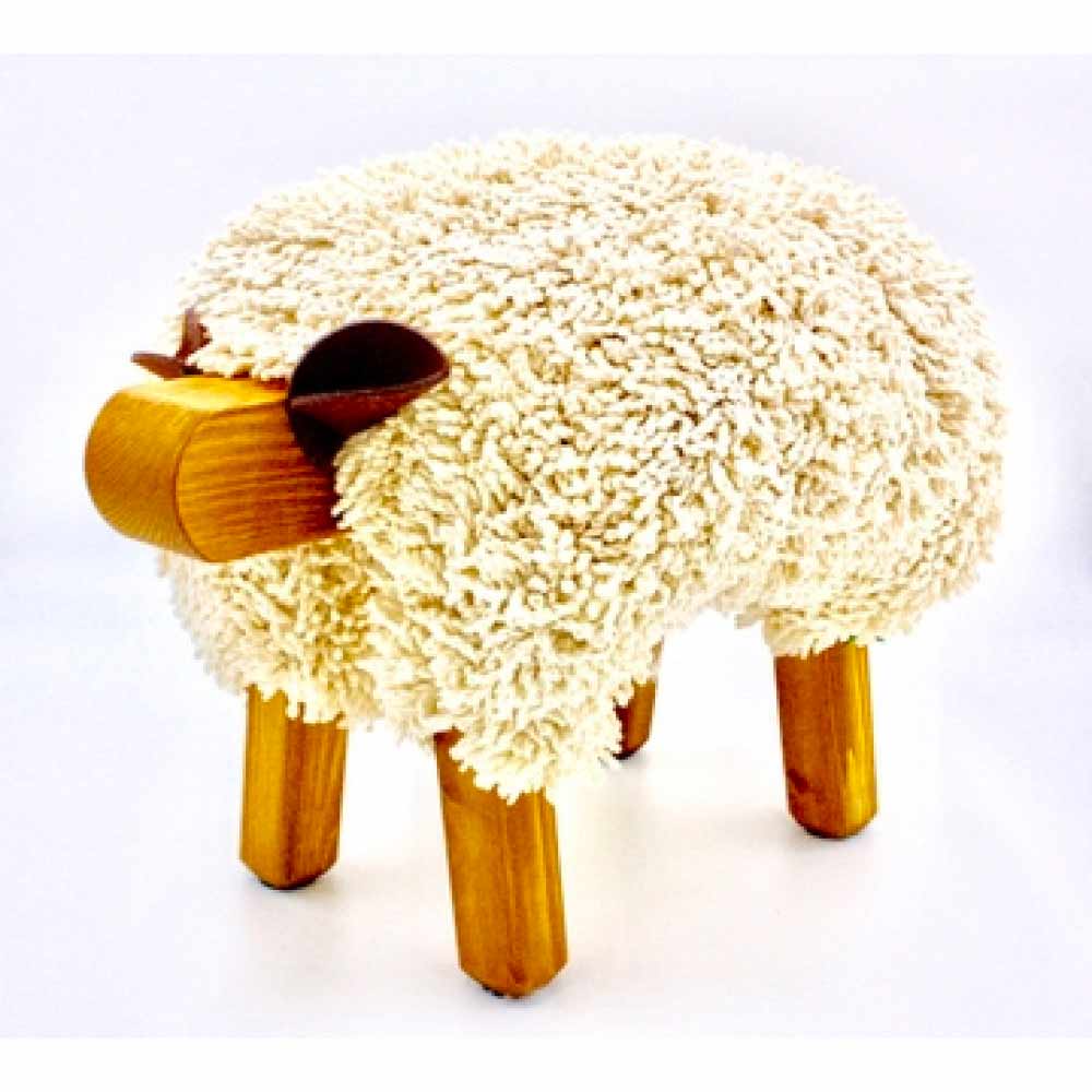 Foot Rest - Welsh Sheep - Original Ewemoo - Ivory / Off White