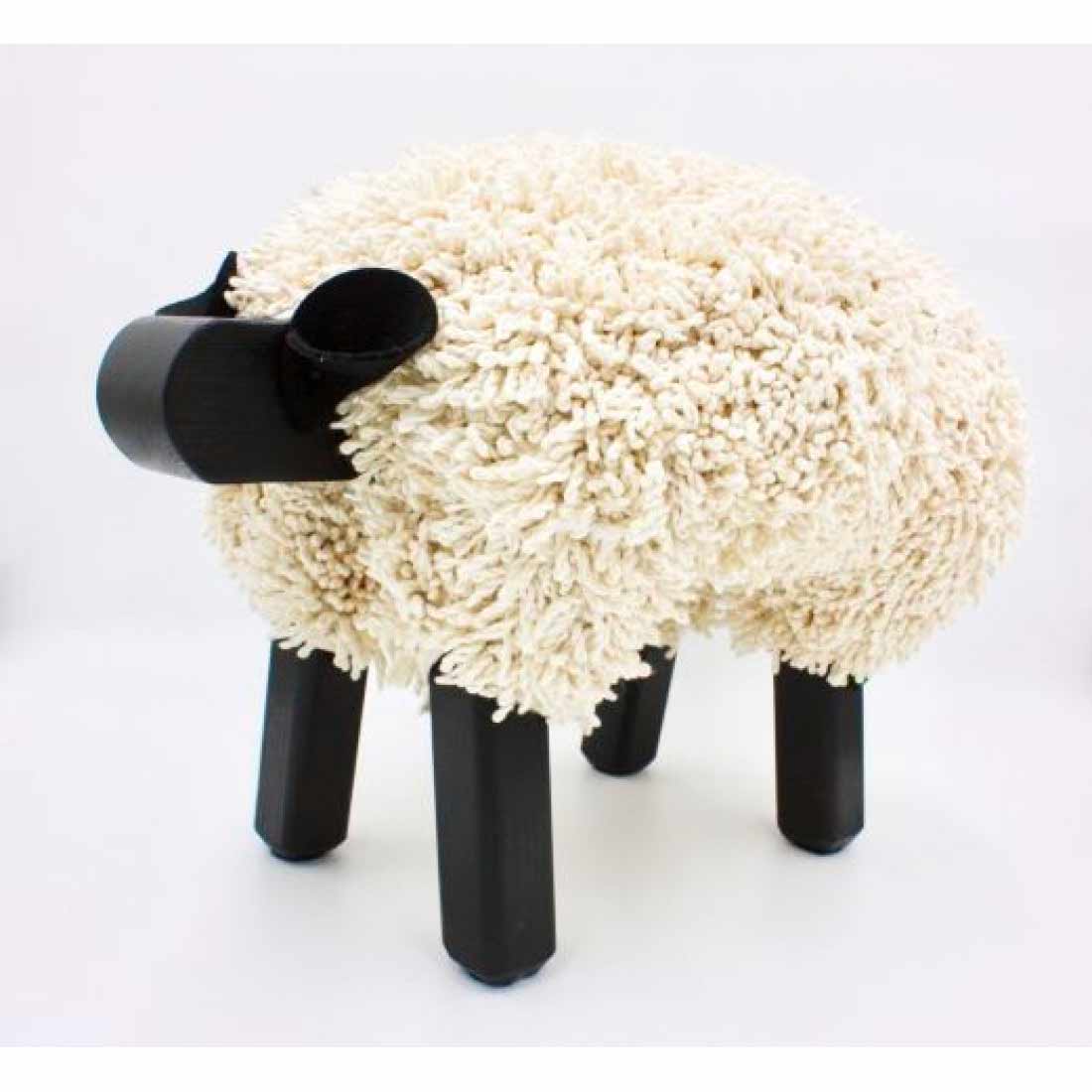 Foot Rest - Welsh Sheep - Original Ewemoo - Ivory / Off White