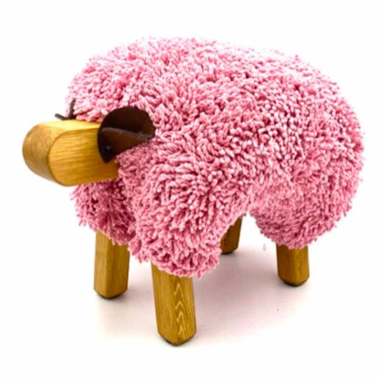 Foot Rest - Welsh Sheep - Original Ewemoo - Pink