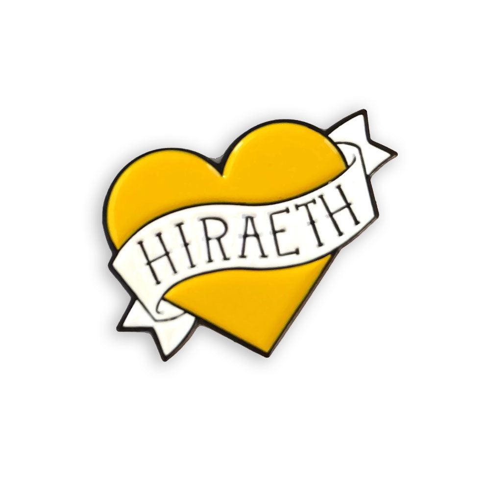Brooch / Badge / Pin - Enamel - Heart - Hiraeth