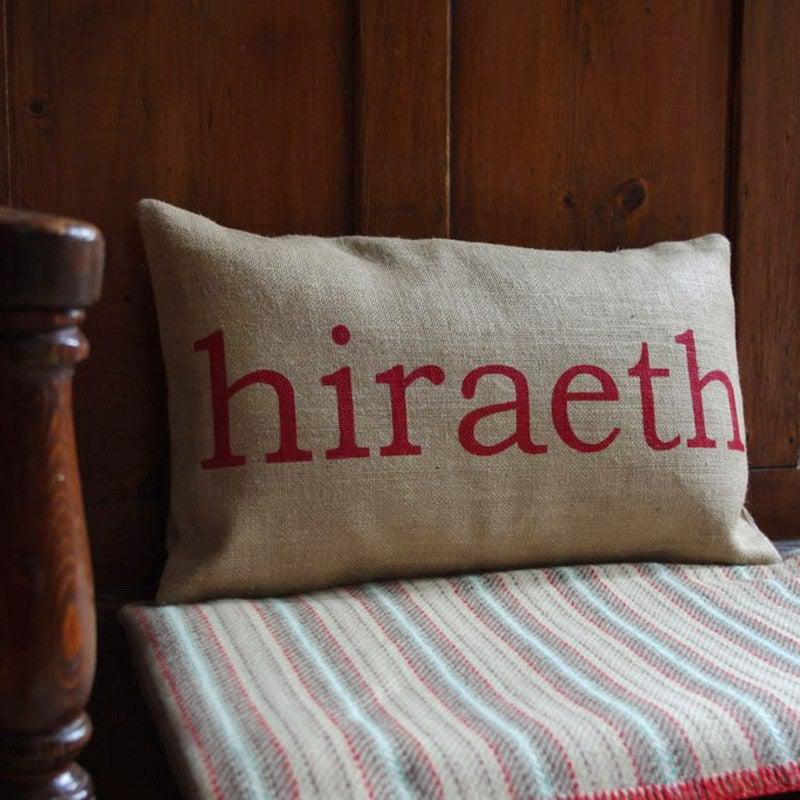 Cushion Cover - Welsh - Hiraeth / Longing for Wales