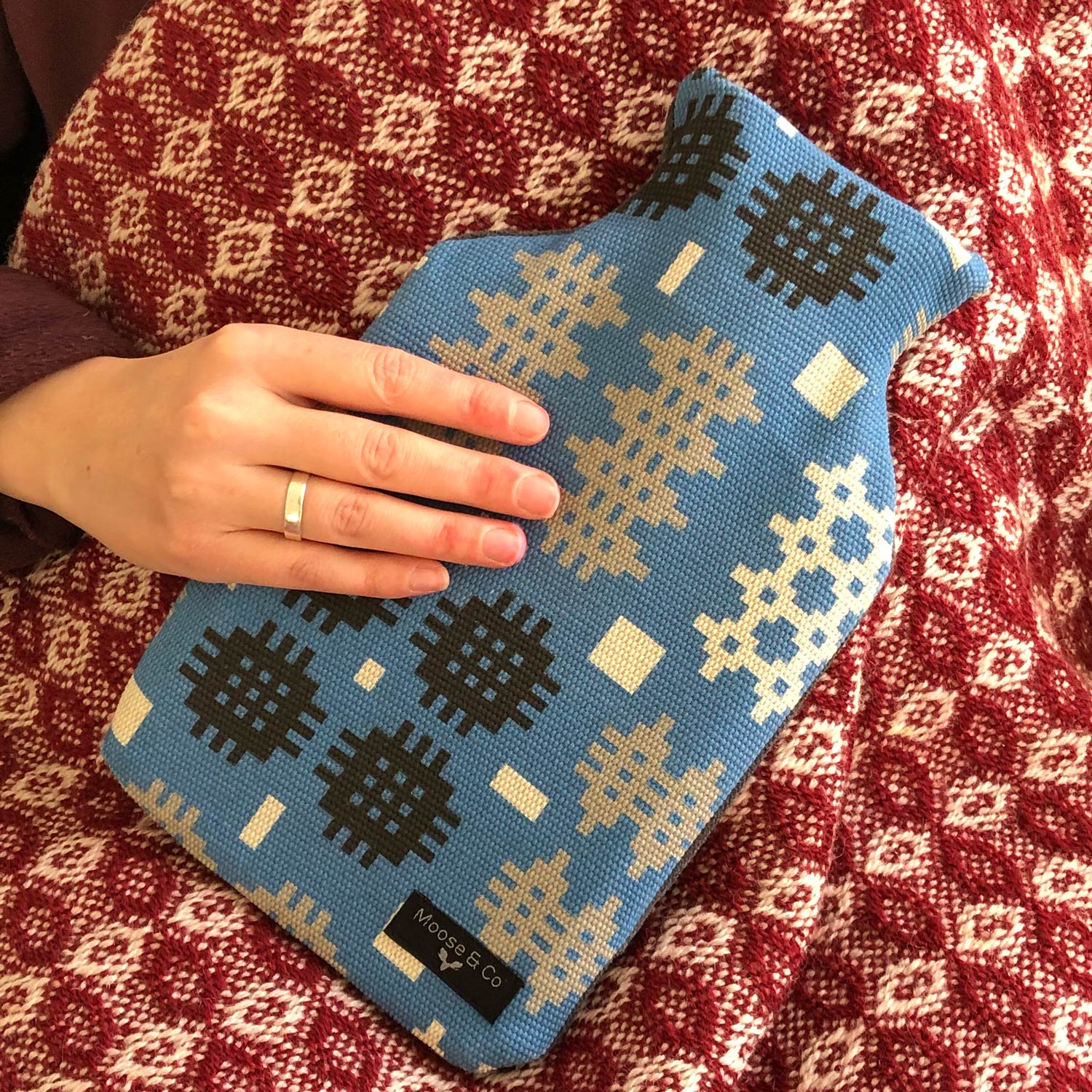 TRADE - Hot Water Bottle - Welsh Tapestry Print - Various Colours