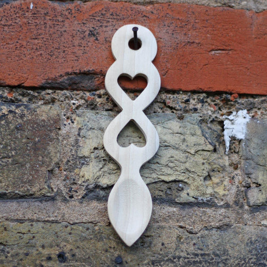 Love Spoon - Handmade - Welsh - Small - Natural