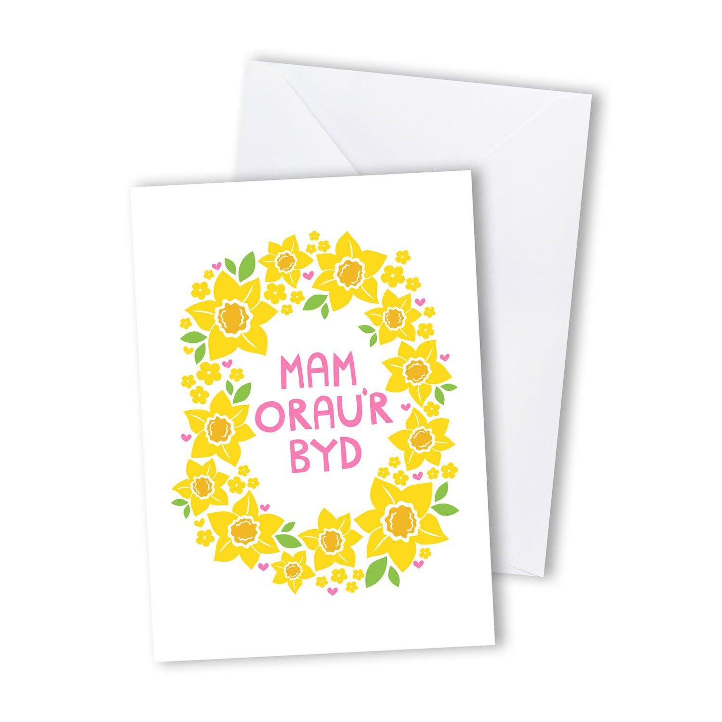 Card - World's Best Mum / Mam Orau'r Byd - Daffodils