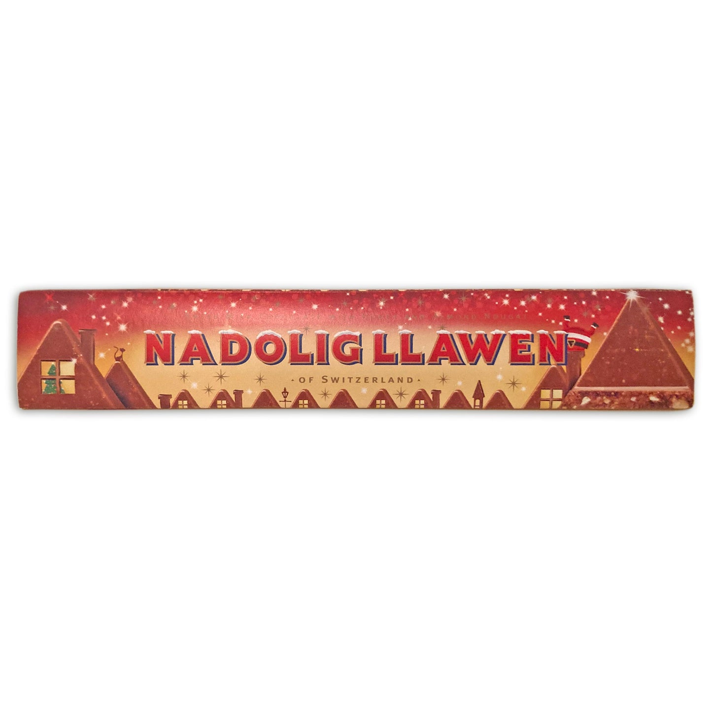 Toblerone Chocolate Bar - Welsh - Nadolig Llawen / Merry Christmas 100g