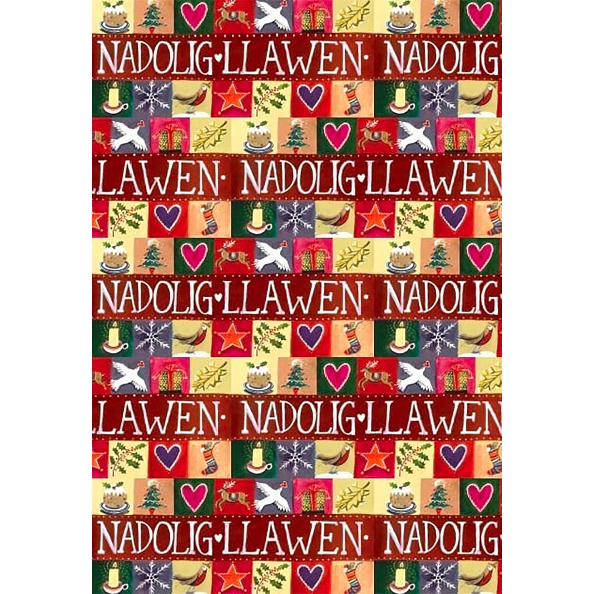 Wrapping Paper - Driftwood - Nadolig Llawen