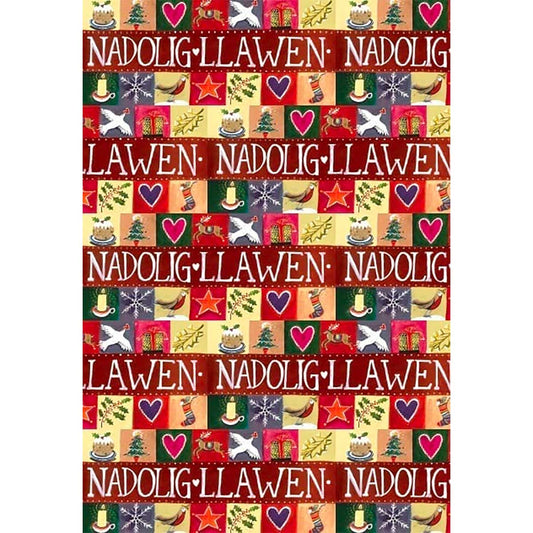 Wrapping Paper - Driftwood - Nadolig Llawen