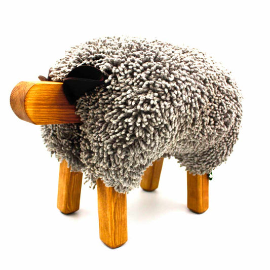 Foot Rest - Welsh Sheep - Original Ewemoo - Paloma / Light Grey
