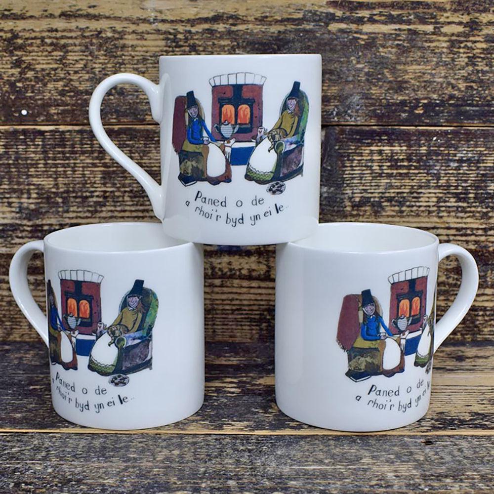 Mug - Welsh Ladies - Paned O De