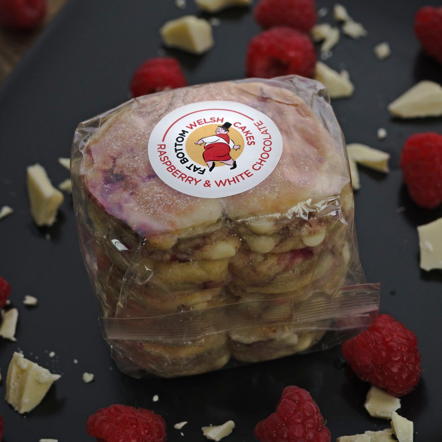 Welsh Cakes - Fat Bottom - Raspberry & White Chocolate (1st Class Postage Included)