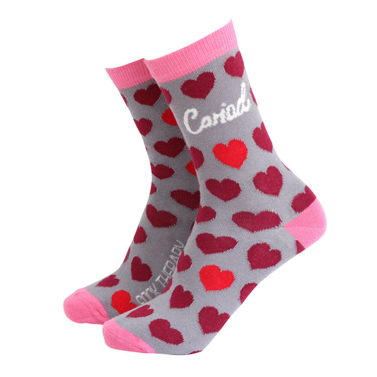 Socks - Cariad - Sweetheart / Love - Ladies