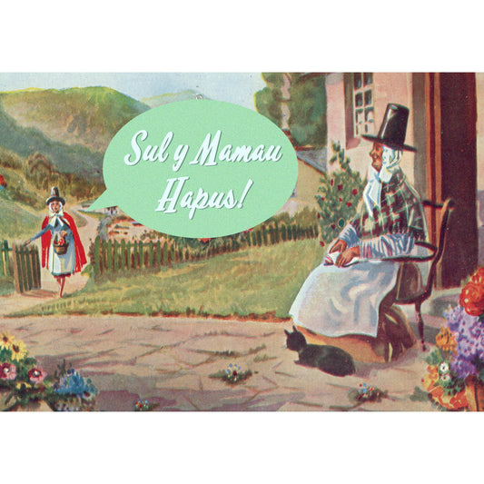 Card - Welsh Ladies - Sul y Mamau Hapus - Happy Mothering Sunday