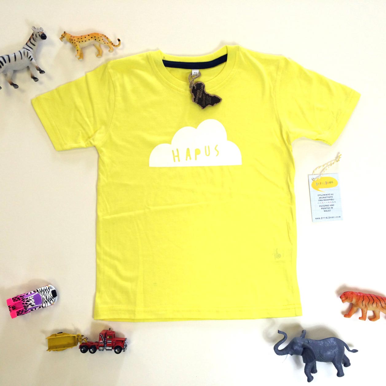 T-shirt - Baby / Toddler - Happy - Hapus - Yellow