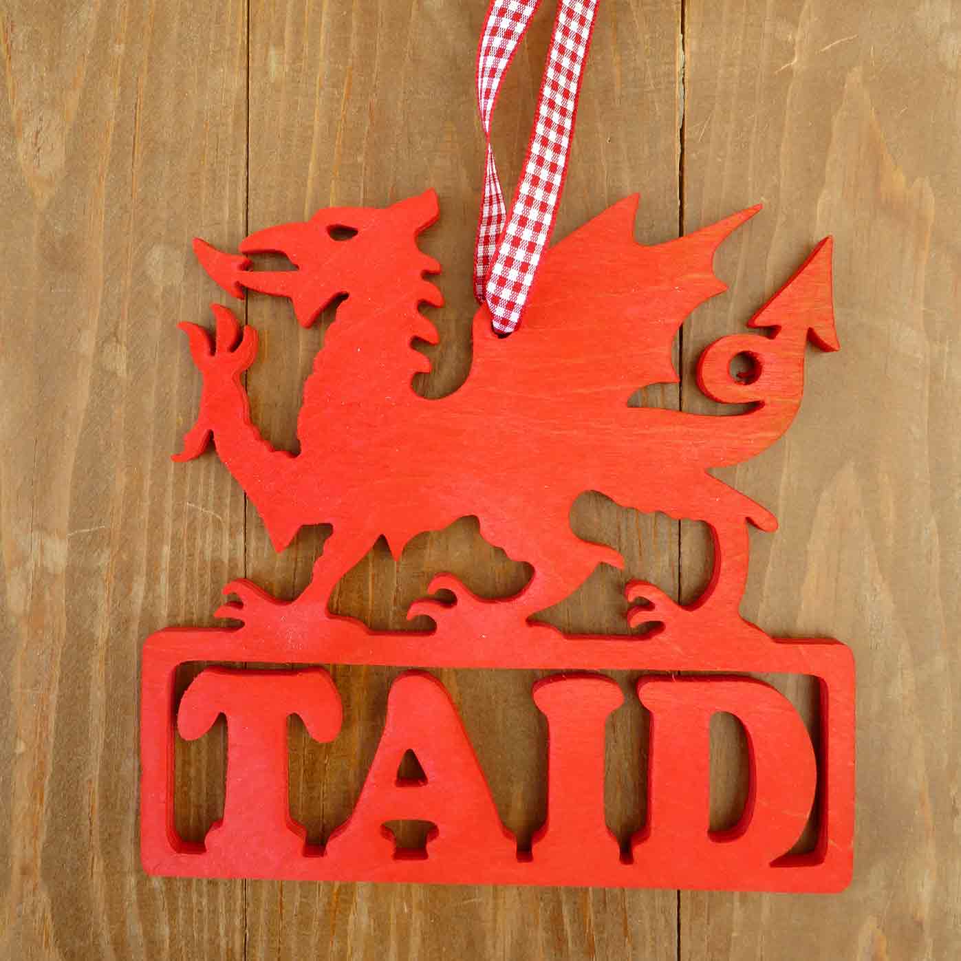 Decoration / Plaque - Dragon - Taid - Grandad