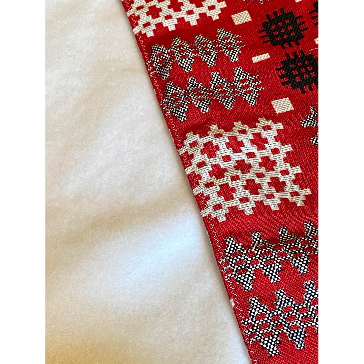 Scarf - Welsh Tapestry Print - Red