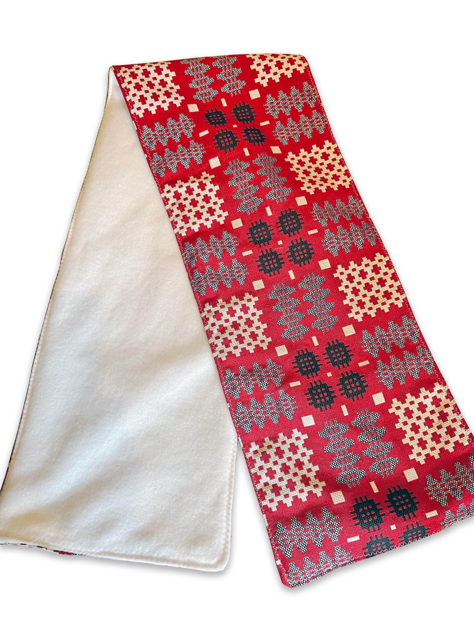 Scarf - Welsh Tapestry Print - Red