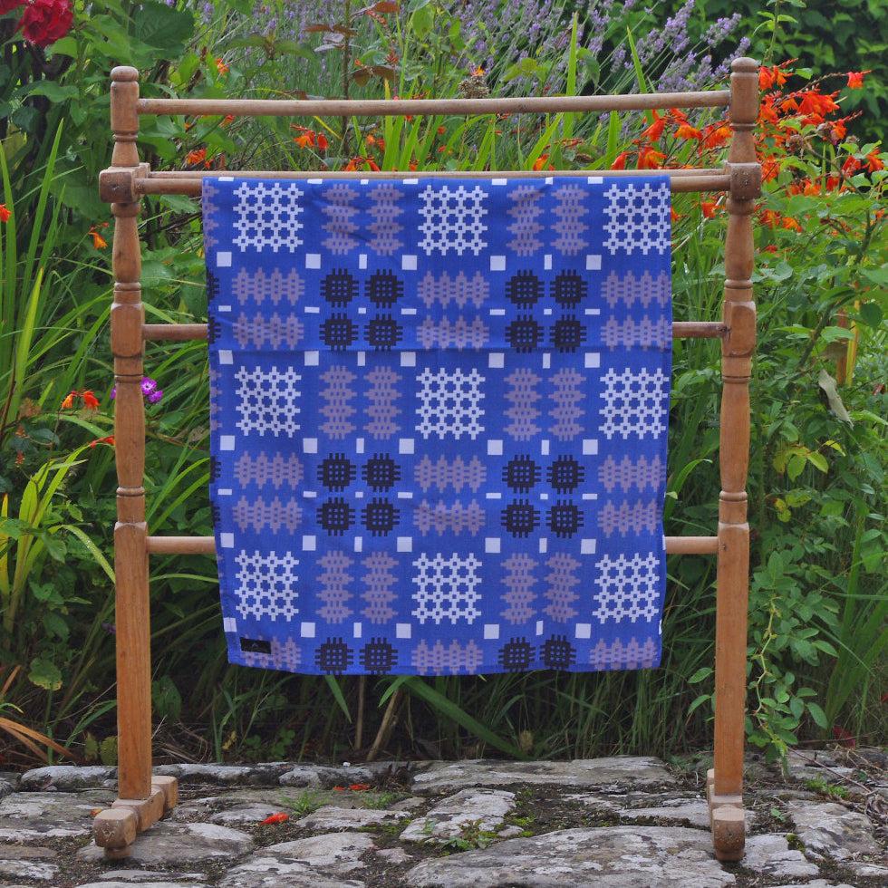 Tea Towel - Welsh Tapestry Print - Blue