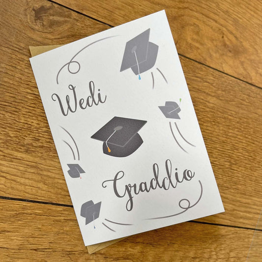 Card - Wedi Graddio - Graduation / Graduated