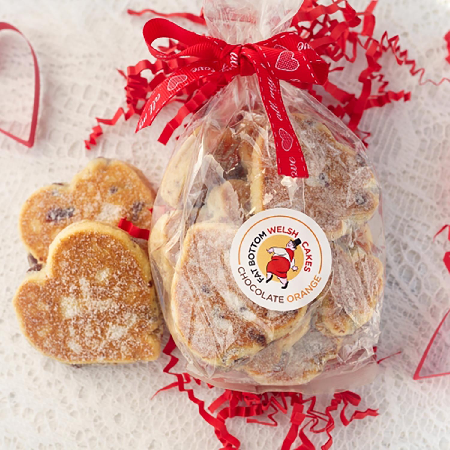 Welsh Cake Hearts - Fat Bottom - Bag of 14 (1st Class Postage included)