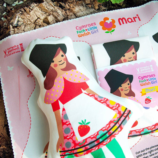 Welsh Doll - Cut and Sew - Little Welsh Girl - Mari