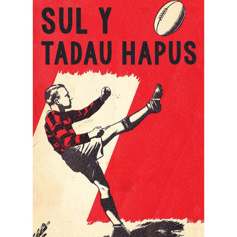 Card - Father's Day - Sul y Tadau Hapus - Rugby